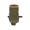 Sun-Lite E26 ON-OFF Lamp Socket Antique Brass Finish (New)