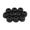 Black isolation rounded rubber foot / bumper - 10 pc NOS