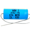 CDE WBR 275-75 CAPACITOR 275 MFD 75 VDC